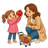 In de supermarkt